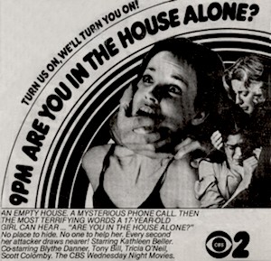 TV listings ad for Are You in the House Alone? (1978)