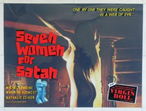 Poster art for Seven Women for Satan (1976)