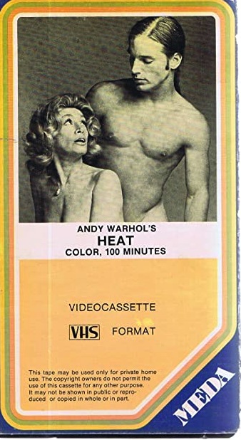 VHS box for Andy Warhol's Heat - not for Andy Warhol's Bad
