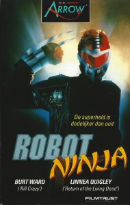 VHS box for Robot Ninja