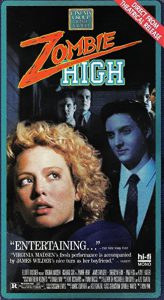 VHS box for Zombie High (1987)
