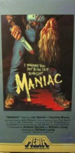 VHS of Maniac (1980)