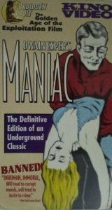VHS of Maniac (1934)