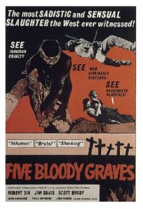 Poster for Five Bloody Graves (1969)